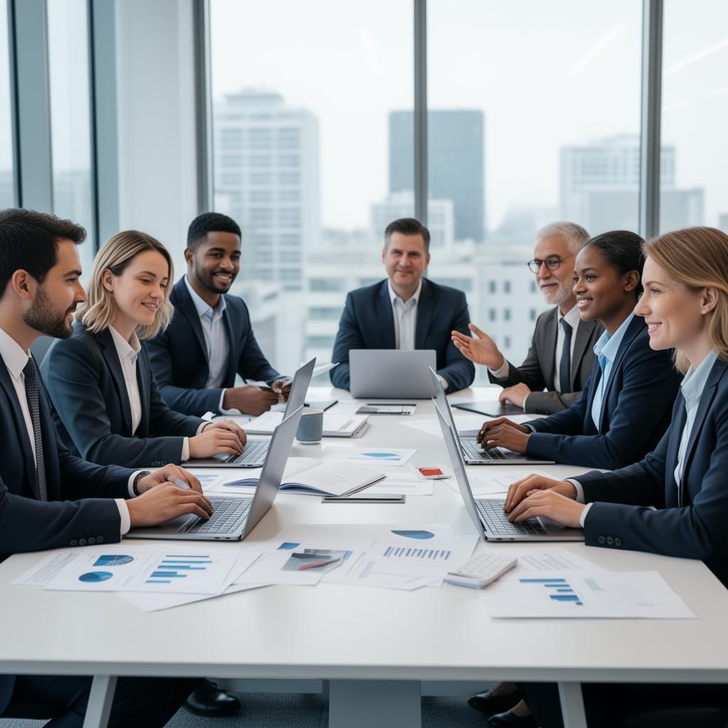 Team of accountants, CFOs, and business consultants